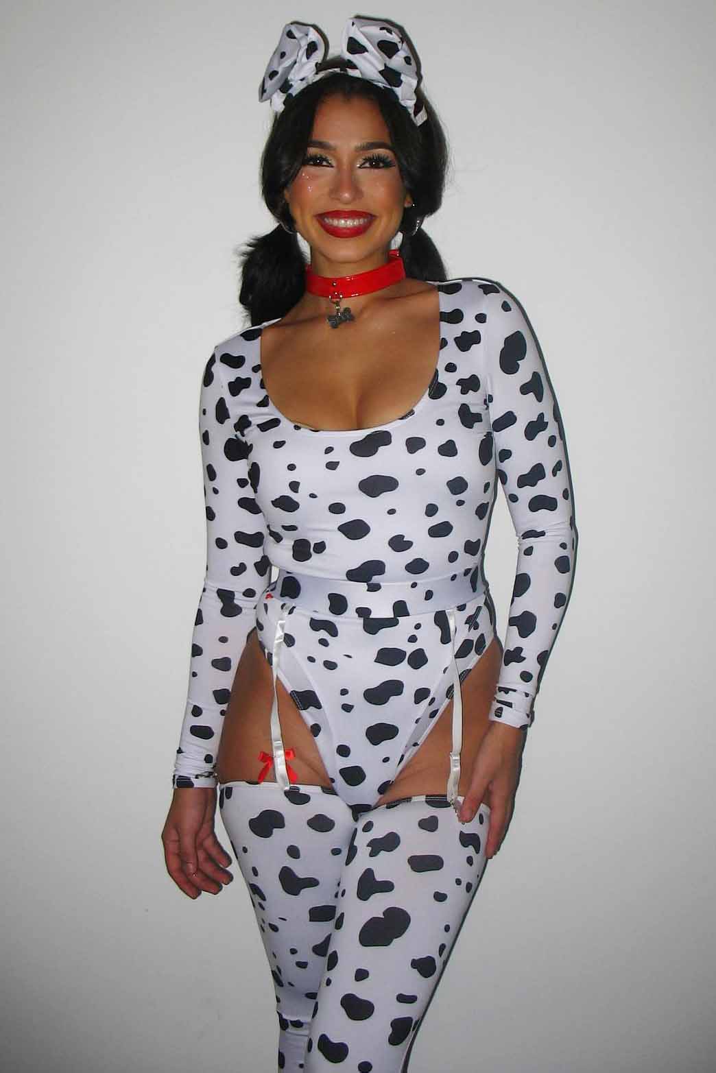 Perfect Spot Dalmatian 5 Piece Costume Set White Black