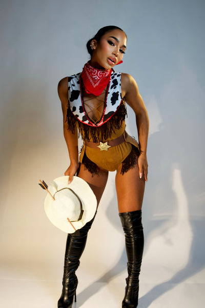 Round Em Up Cowboy 5 Piece Costume Set - Brown/combo, Fashion Nova, Mens  Costumes