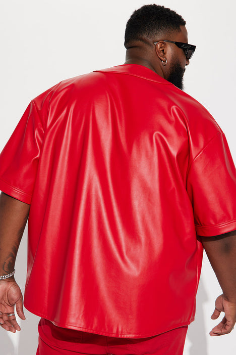 Homerun Baseball Jersey - Red, Fashion Nova, Mens Shirts