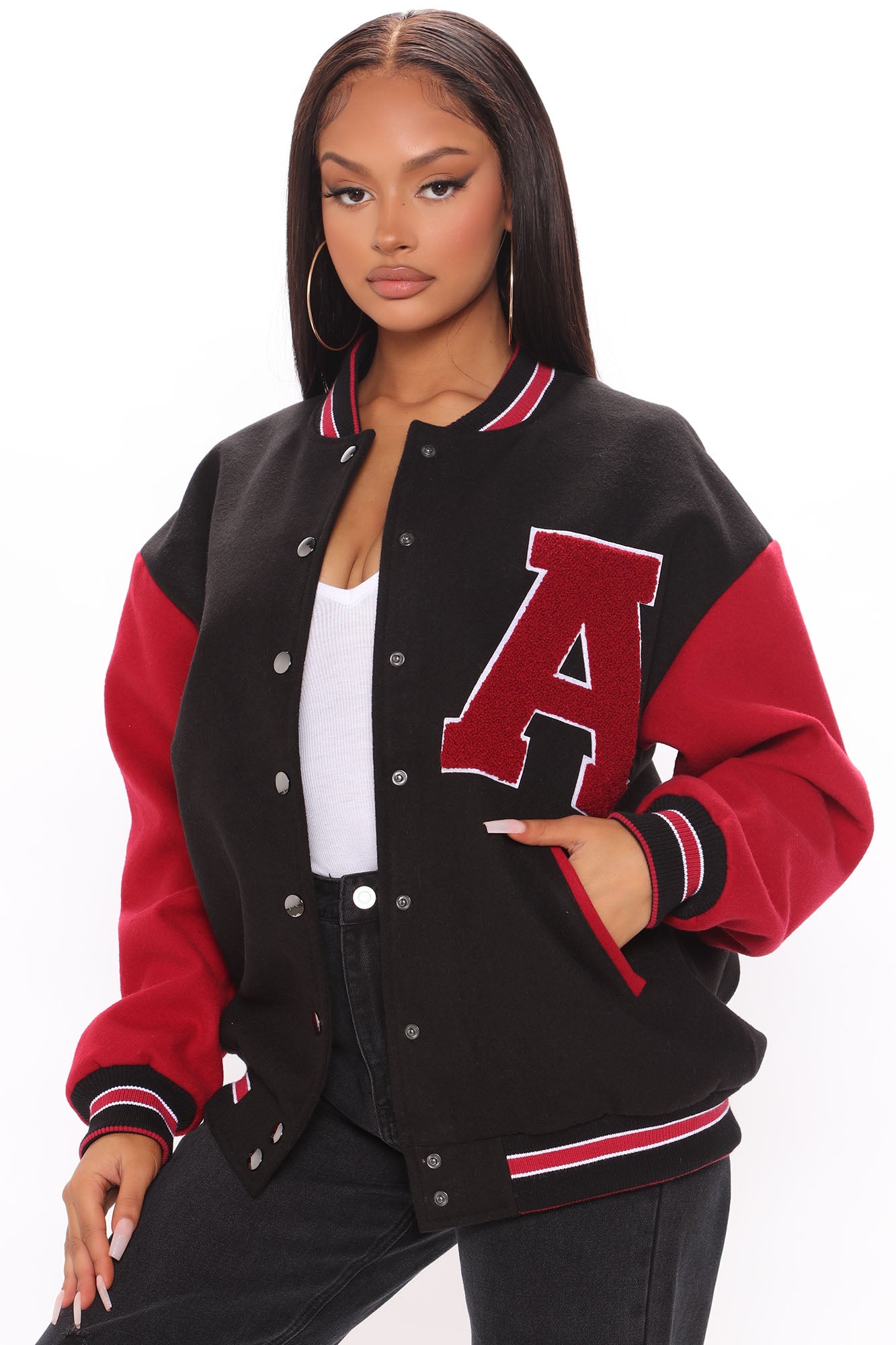 Cool Girl In School Varsity Jacket - Chocolate, Fashion Nova, Jackets &  Coats
