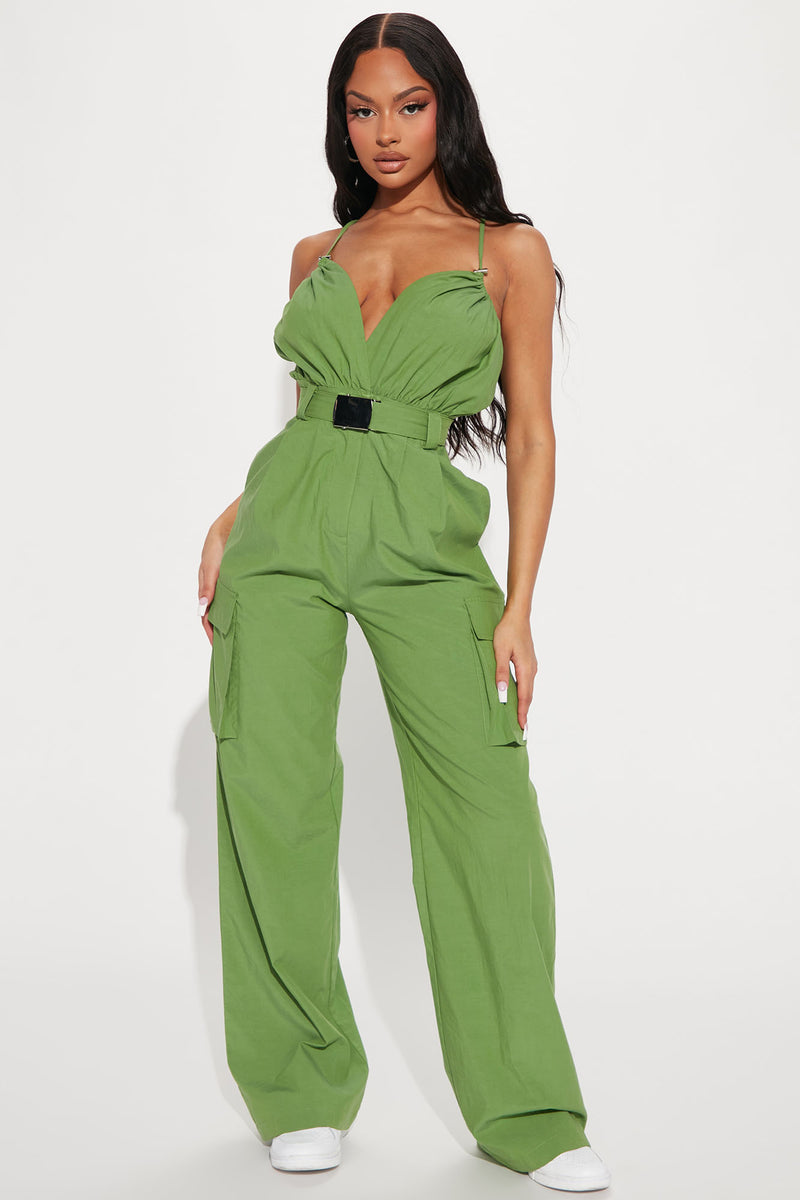 Keep It Sexy Utility Jumpsuit - Green | Fashion Nova, Jumpsuits ...