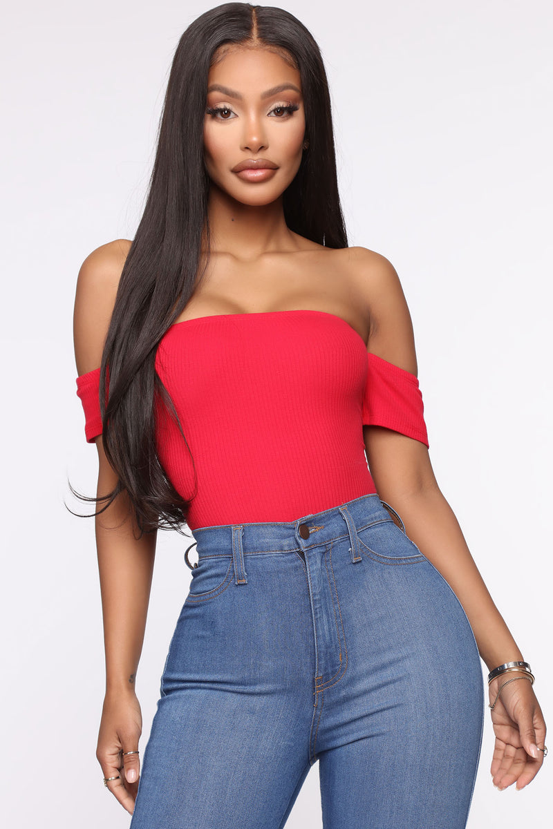 Different This Time Top - Red | Fashion Nova, Basic Tops & Bodysuits ...