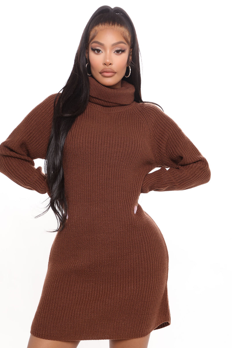 Stay Warm Sweater Mini Dress - Chocolate | Fashion Nova, Dresses ...