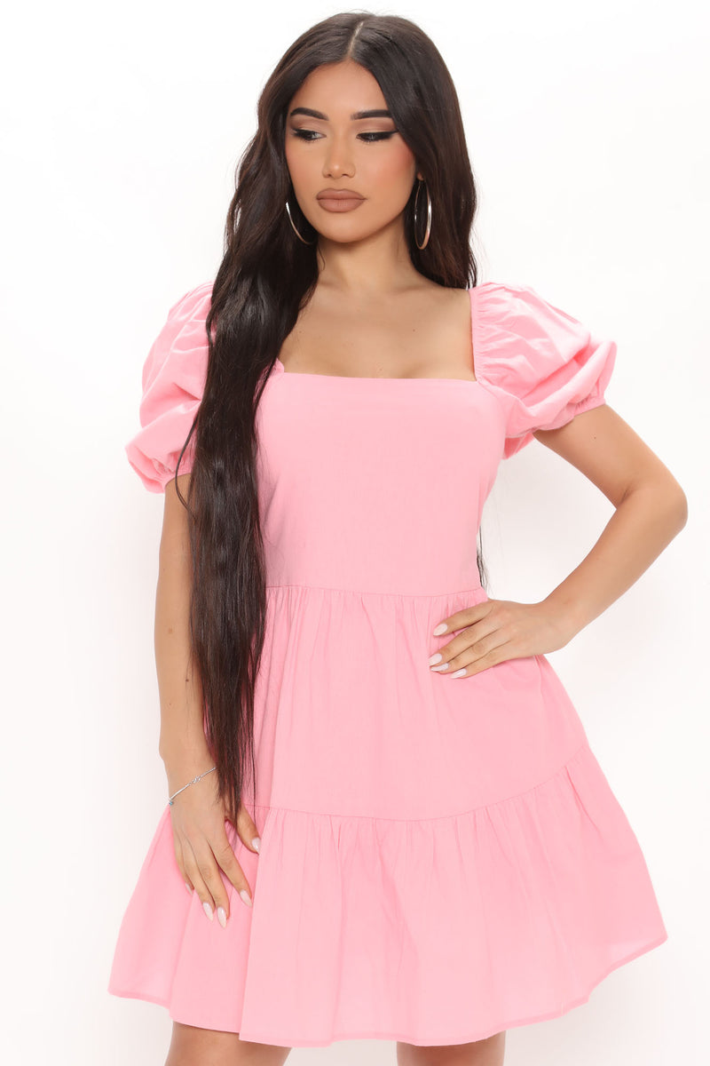 Pia Babydoll Mini Dress - Pink | Fashion Nova, Dresses | Fashion Nova