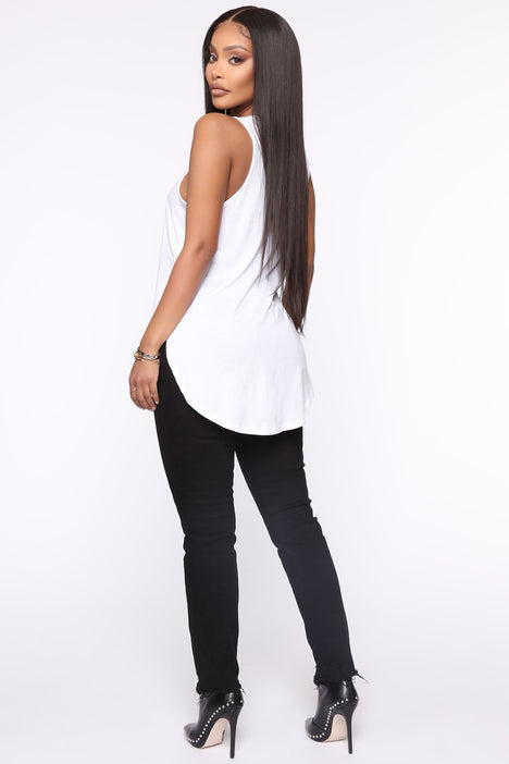 Tanya Seamless Tank Top - White, Fashion Nova, Basic Tops & Bodysuits