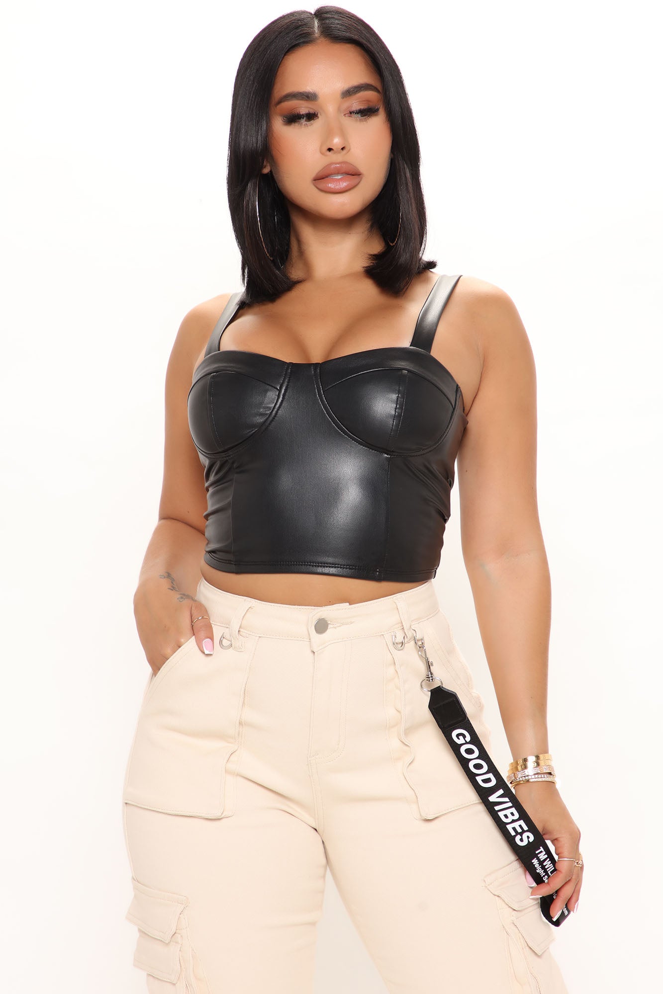 Corset & Bustier Tops - leather - women - 13 products