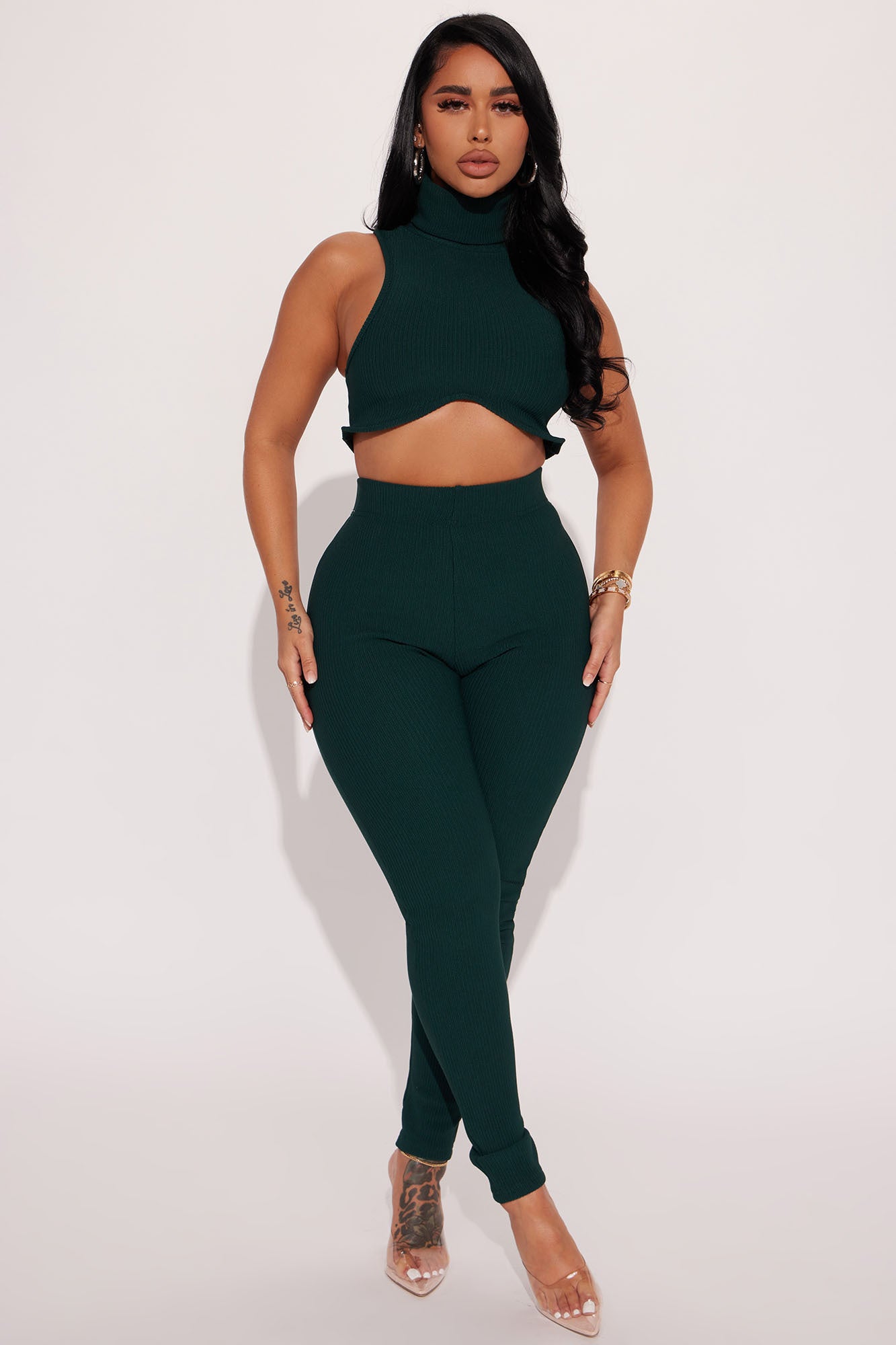 Buy Active Ribbed Wrap Waist Leggings from Next
