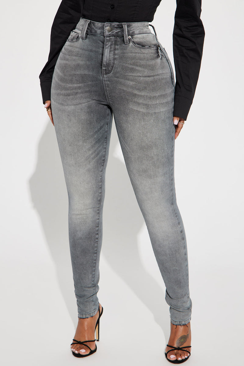 On The List Deluxe Stretch Skinny Jean - Grey | Fashion Nova, Jeans ...