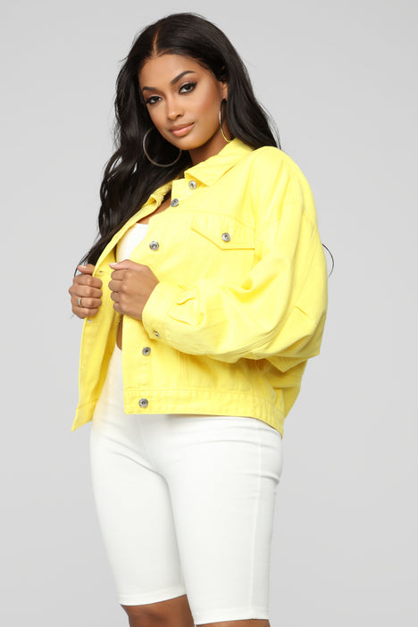 Fashion nova sale yellow jacket