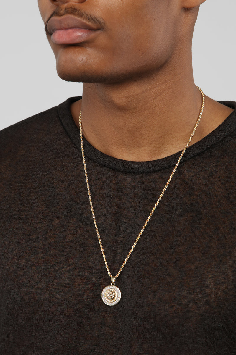 Lion Head Pendant Necklace - Gold | Fashion Nova, Mens Jewelry ...
