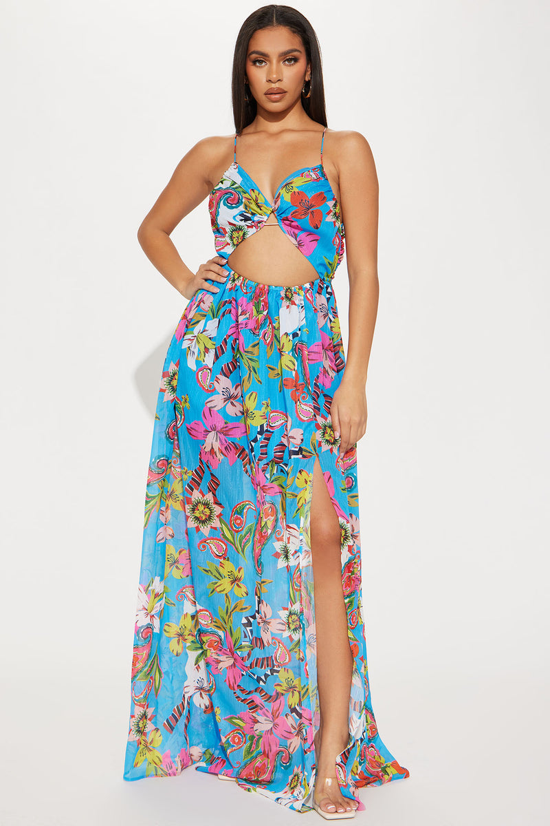 Rio Maxi Dress - Blue/combo | Fashion Nova, Dresses | Fashion Nova