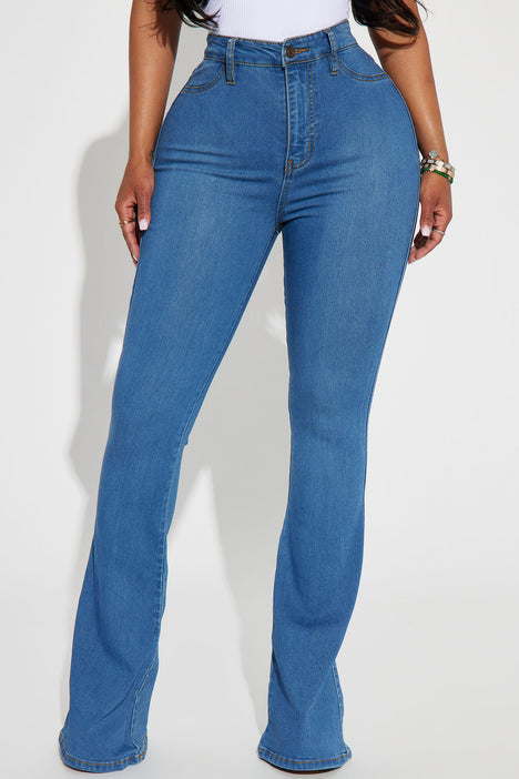 Deep In My Soul Flare Jeans - Medium Blue Wash  Flare jeans, Bootcut  pants, High waisted denim
