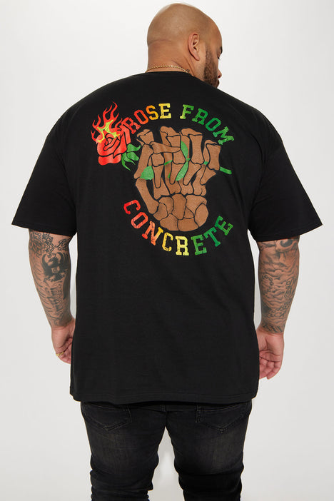 Rose From Concrete Short Sleeve Tee - Black