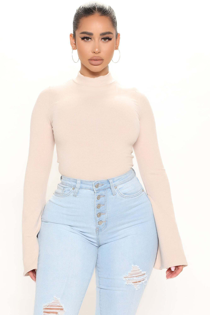 Josie Bell Sleeve Top - Cream | Fashion Nova, Knit Tops | Fashion Nova