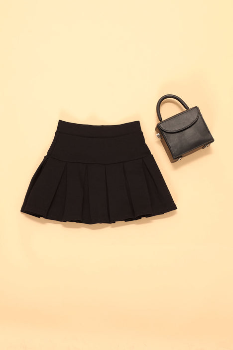 Mini Good Girl Pleated Skirt - Black, Fashion Nova, Kids Shorts & Skirts