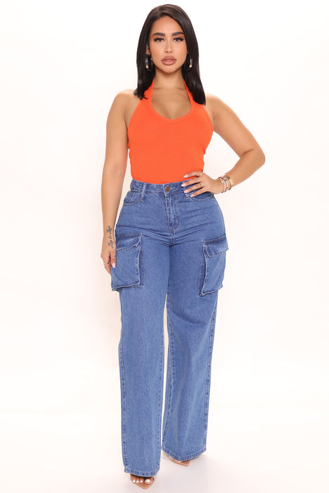 The New You Halter Top - Orange