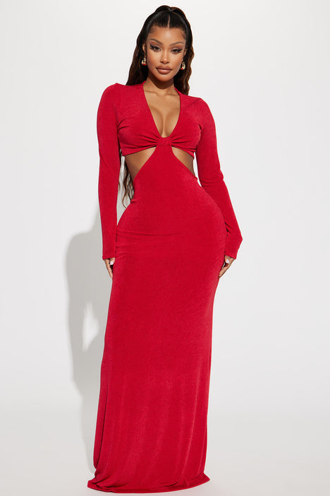 Fashion Nova Red Maxi Dresses