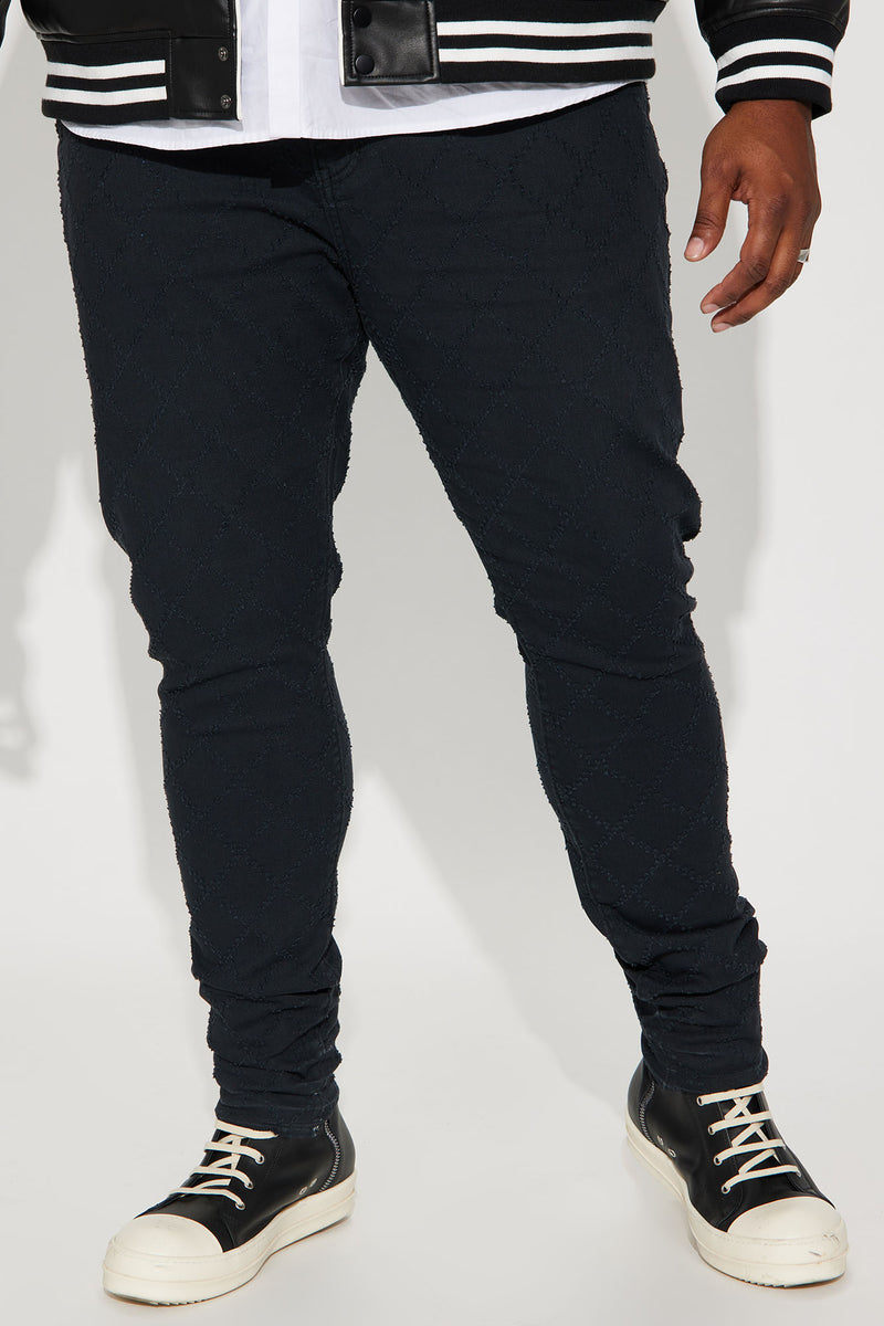 Ready To Celebrate Stacked Skinny Jeans - Black | Fashion Nova, Mens ...
