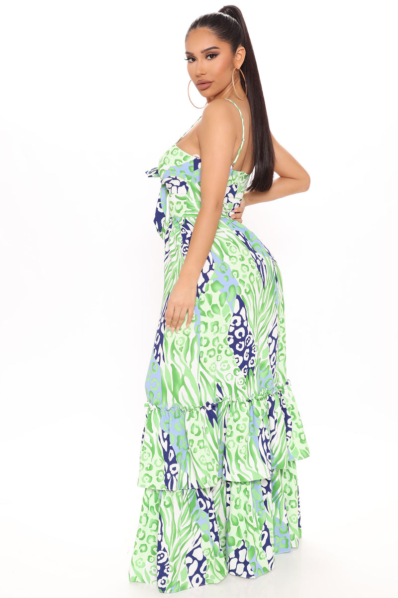 Brunch In Bali Maxi Dress - Green/combo | Fashion Nova, Dresses ...