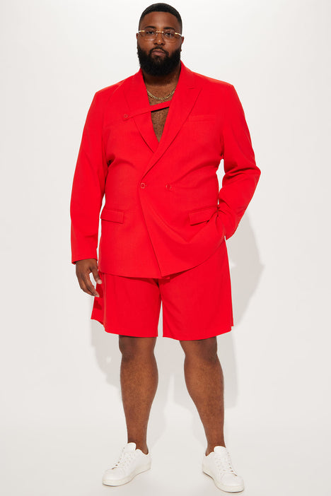 Red sale suit shorts