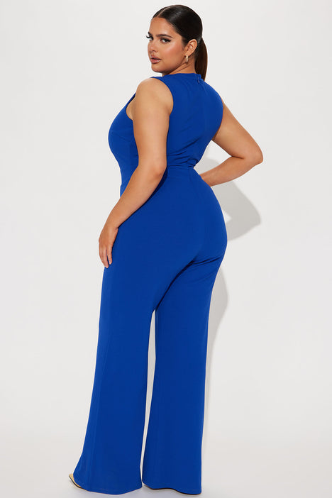 Fashion Nova Royal Blue Plus Size Jumpsuit Size 3X for Sale in
