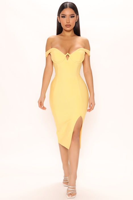 Fashion Nova Off The Shoulder Bandage Dress, Size 3X – The Plus