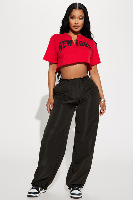 New York City Crop Tee - Black, Fashion Nova, Screens Tops and Bottoms