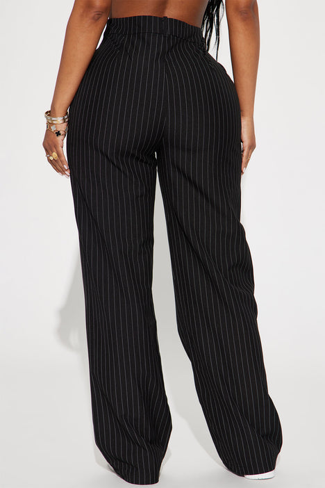 Buy Tokyo Talkies Navy Blue/White Casual Striped Regular Fit Trousers for  Women Online at Rs.359 - Ketch