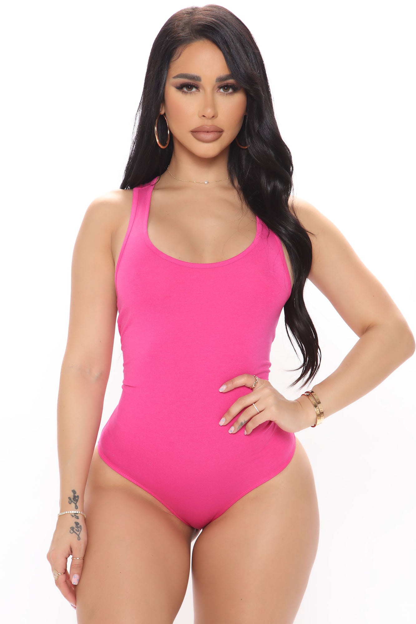 Avanova Women's Medium Hot Pink Belted Swimsuit