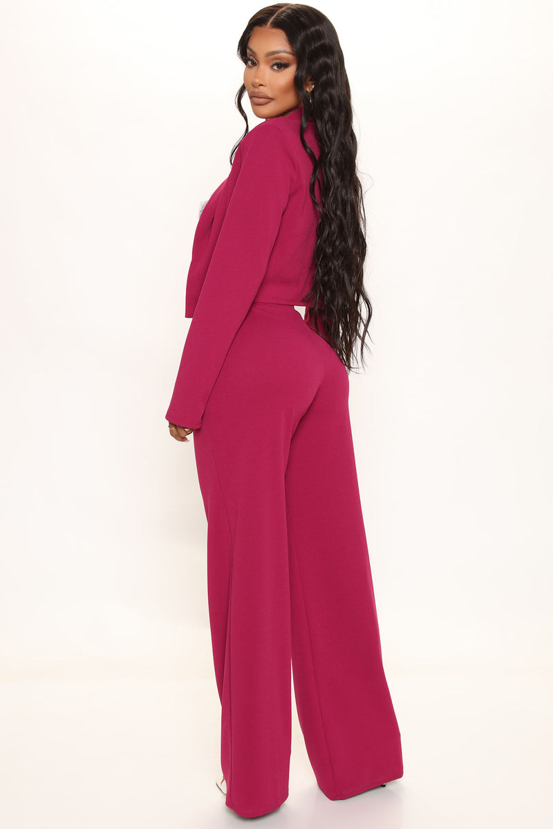 Kamea Blazer Pant Set - Magenta | Fashion Nova, Matching Sets | Fashion ...