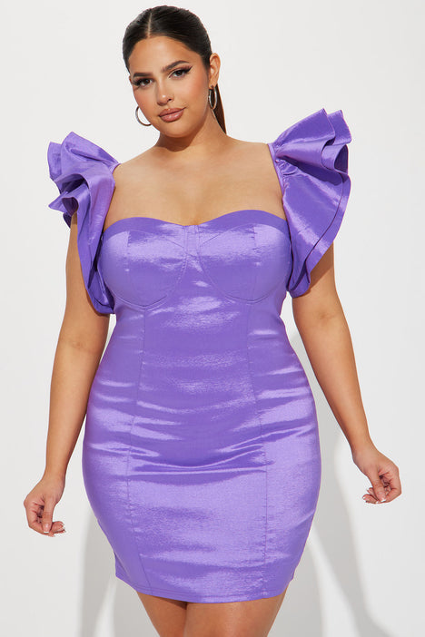 Next Seamless Mini Dress - Purple, Fashion Nova, Dresses