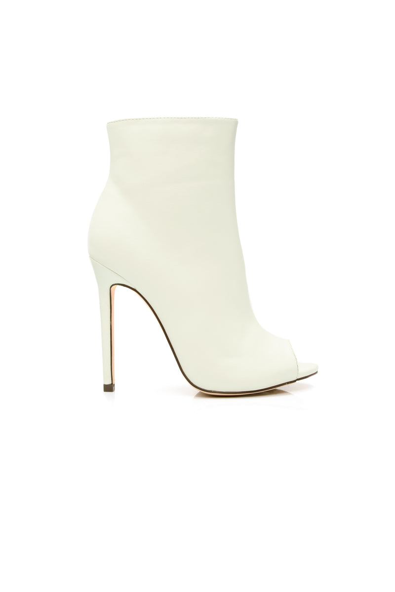 Steady Peepin Bootie - White | Fashion Nova, Shoes | Fashion Nova