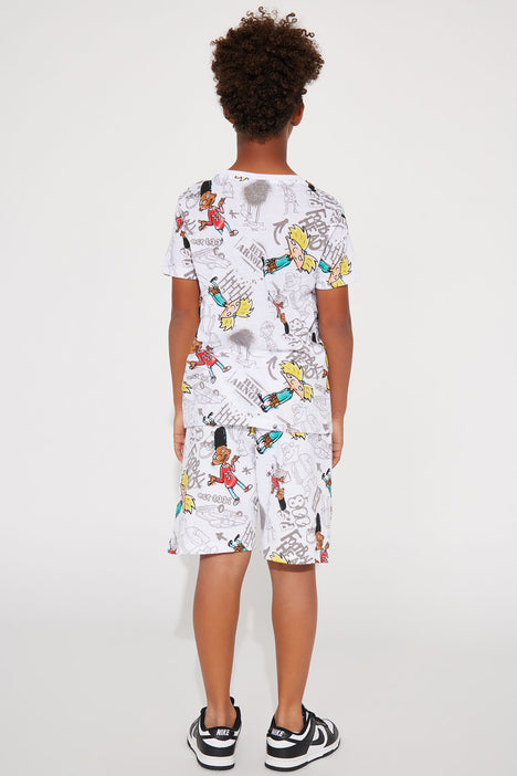 Mini Hey Arnold Hoodie - White, Fashion Nova, Kids Tops & T-Shirts