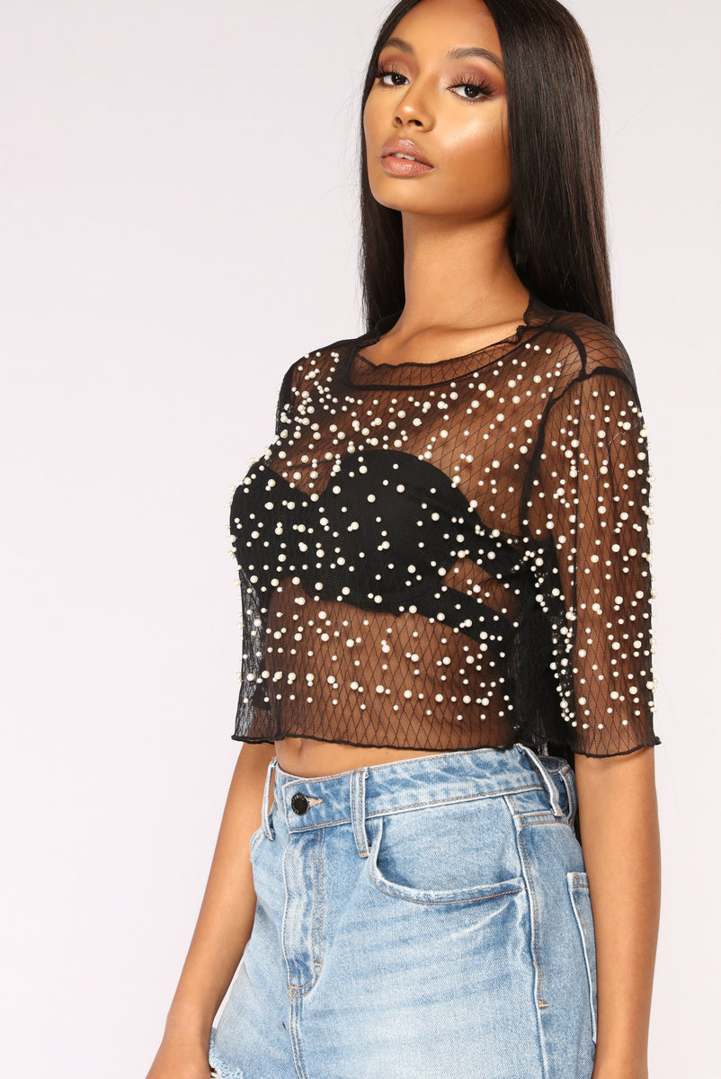 Carolina Crop Top - Black | Fashion Nova, Knit Tops | Fashion Nova