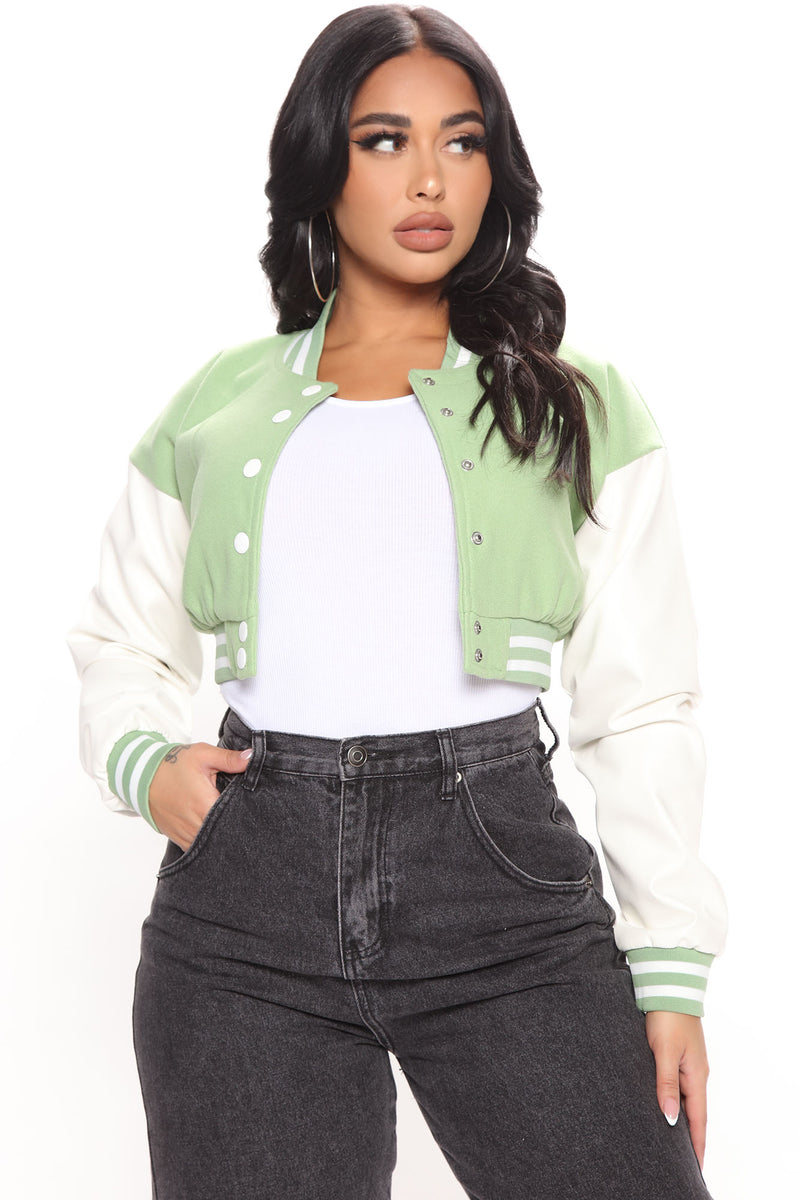 Cool Girl In School Varsity Jacket - Green | Fashion Nova, Jackets ...