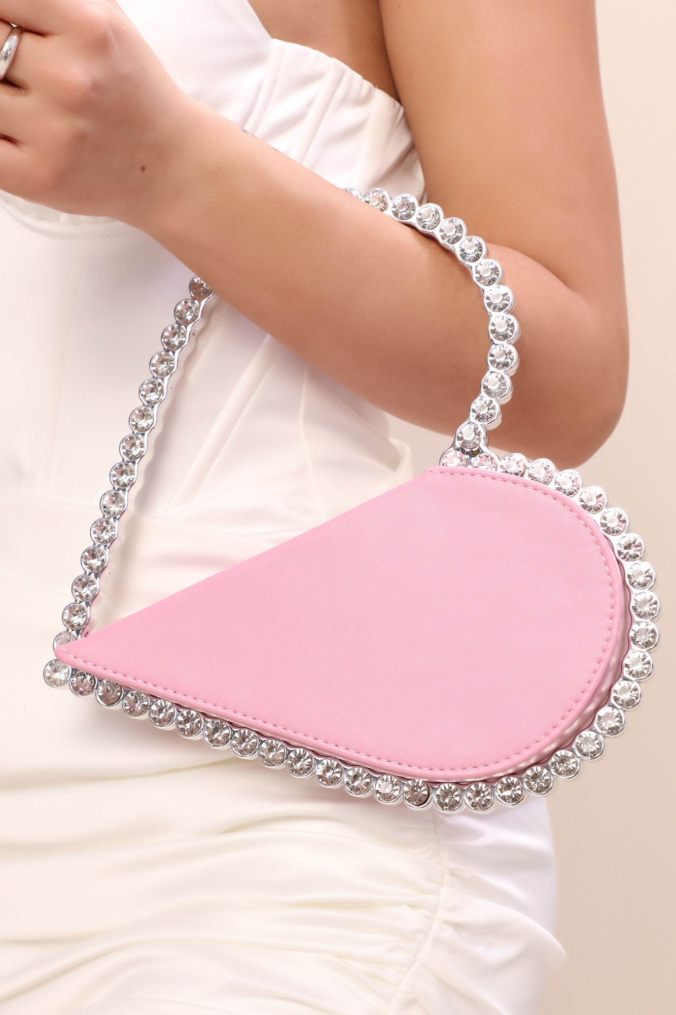 Pink Rhinestone Bow Fashion Handbags For 2023 Women Chic Flap Shiny Crystal  Metallic Small Evening Clutch Purse Wedding Party - AliExpress