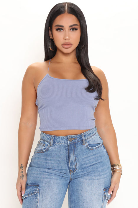 Ultra Crop Seamless Tank with Bungee Straps