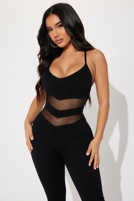 Cut-out Seamless Jumpsuit