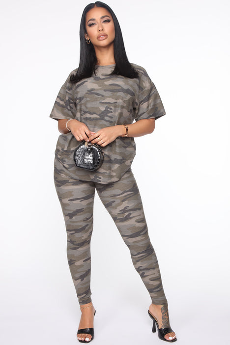 Chelsea Camo Legging Set - Camouflage, Fashion Nova, Matching Sets