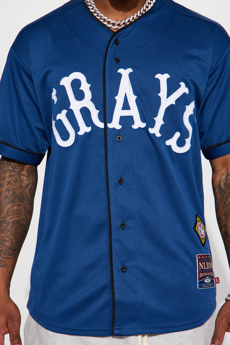 Homestead Grays Baseball Jersey - Navy