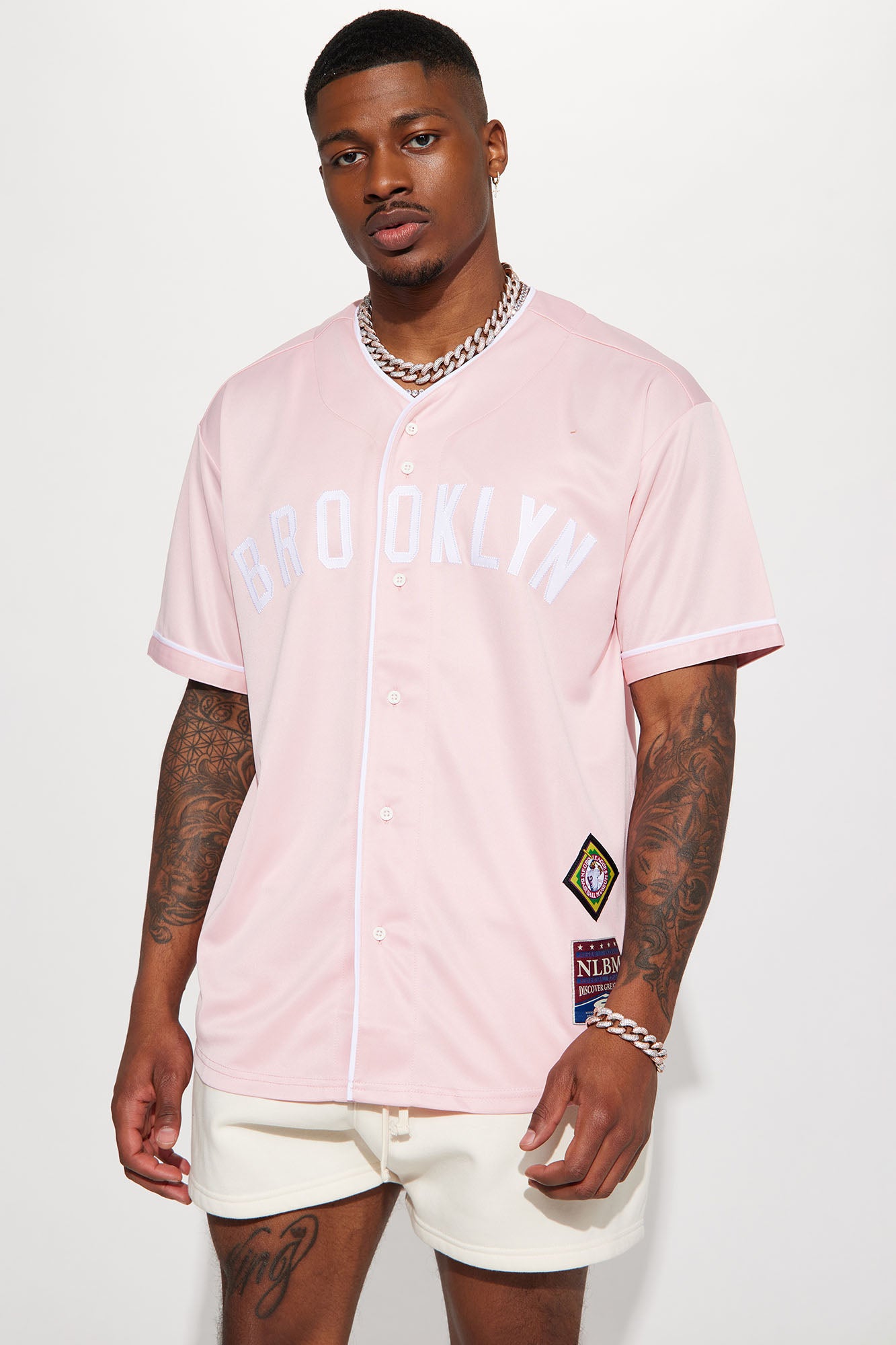Brooklyn Royal Giants Baseball Jersey - Pink, Fashion Nova, Mens Tees &  Tanks