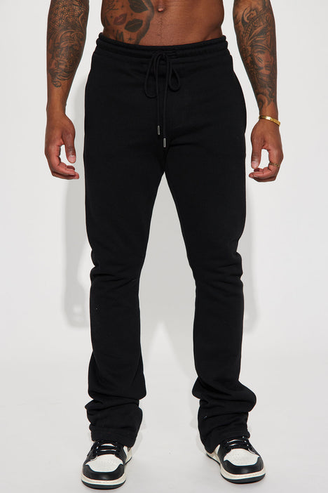PMUYBHF Mens 90S Outfit Black Flare Sweatpants Men Streetwear 