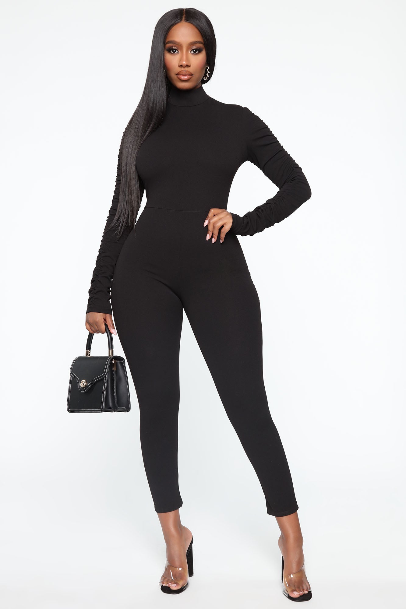 On Point Jumpsuit - Black, Fashion Nova, Jumpsuits