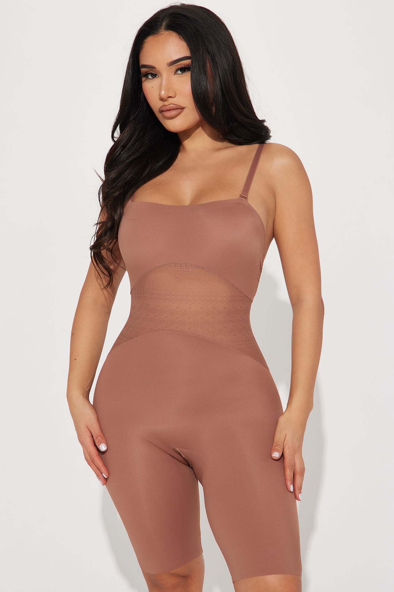 Snatched And Ready Sculpt Shapewear Bodysuit - Chocolate