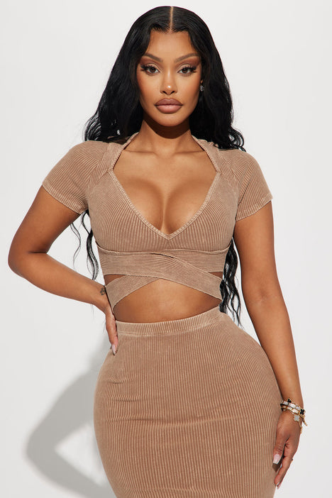 Eye Candy Skirt Set - Mocha  Fashion Nova, Matching Sets