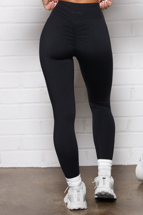 Shascullfites Lulu Leggings Active Fitness Black Thin Sports Bum