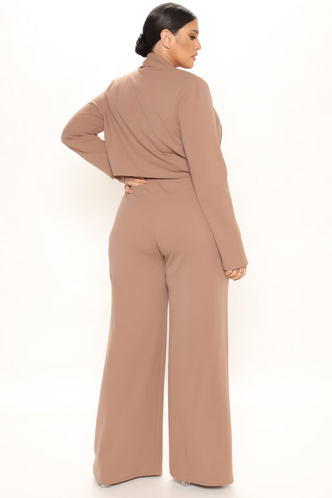 Business Debut Blazer Pant Set - Charcoal