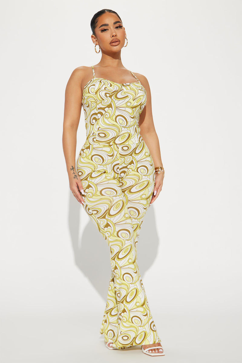 My New Vibe Pant Set - Yellow/combo | Fashion Nova, Matching Sets ...