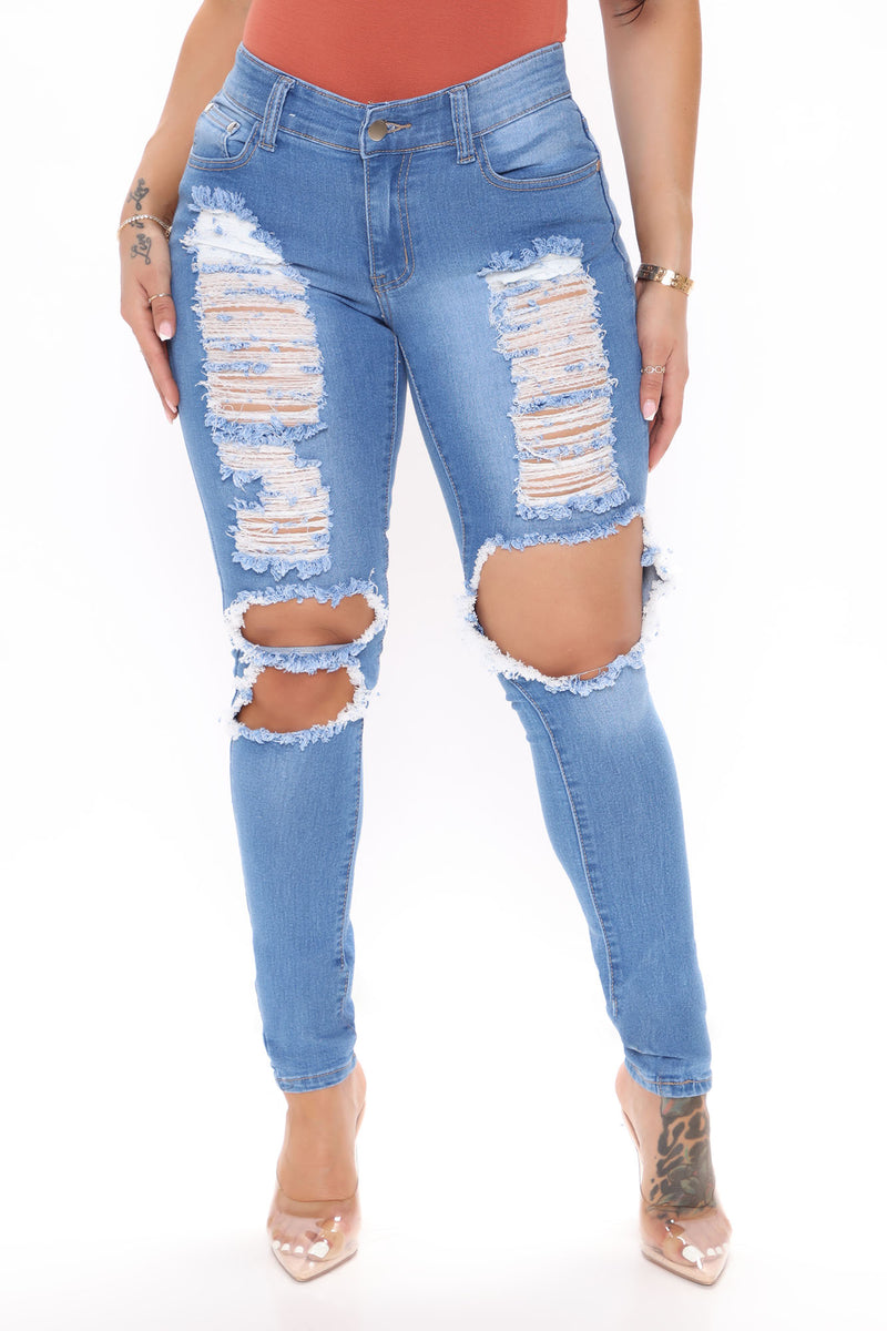 Bold Statement Skinny Jeans - Medium Denim | Fashion Nova, Jeans ...
