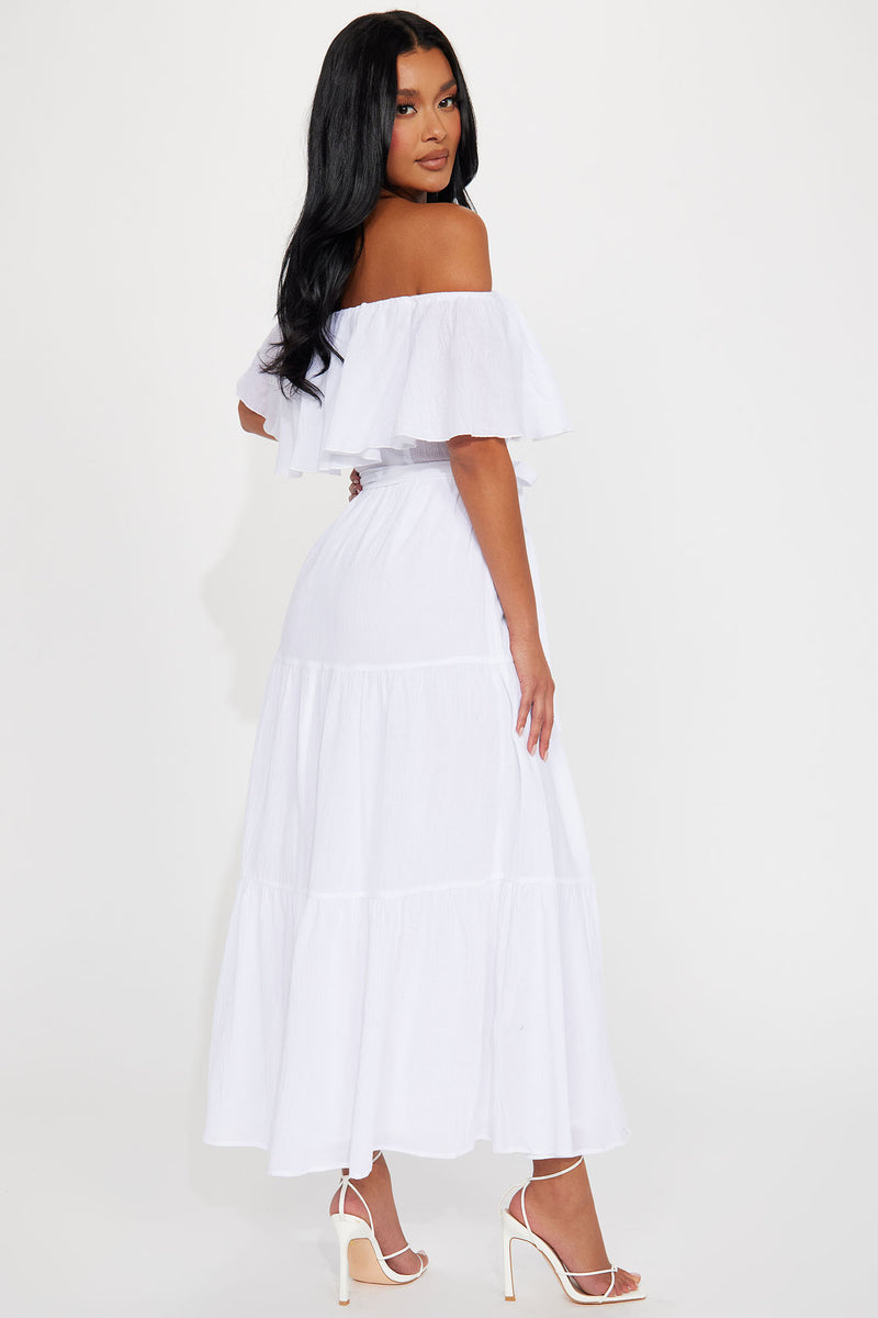 Sirenna Maxi Dress - White | Fashion Nova, Dresses | Fashion Nova